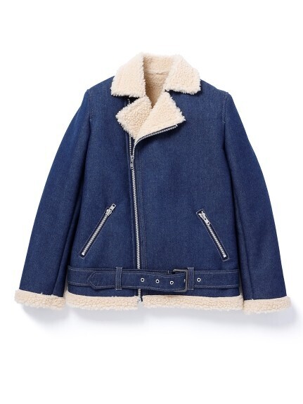 X-girl FAUX SHEARLING RIDERS JACKET