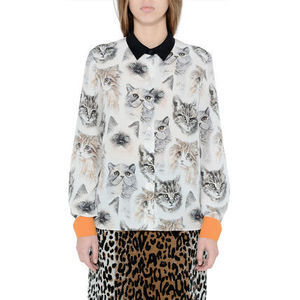 Stella McCartney キャットプリント シャツ