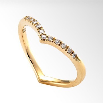 STAR JEWELRY DIAMOND HEART PINKIE RING