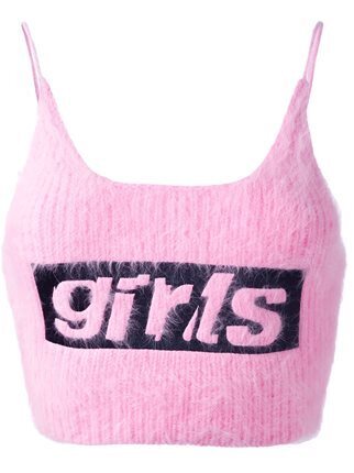 Alexander Wang Girls ロゴ クロップドトップス