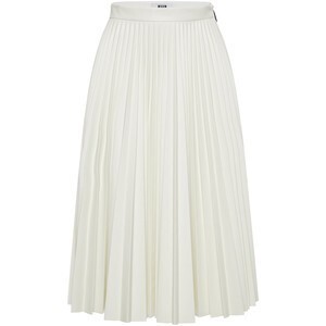 MSGM Faux Leather Pleated Skirt