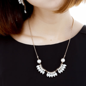 raffia 【JC2178】JewCas /エールビジューネックレス