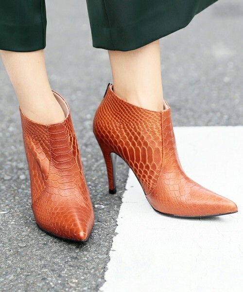 AMERI CROCO SHORT BOOTS