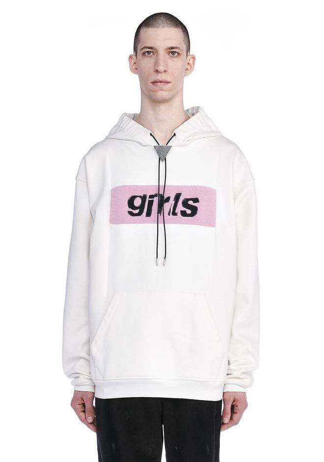 Alexander Wang RUNWAY HOODIE WITH KNIT PANEL