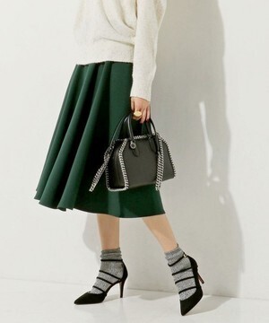 UNITED ARROWS UWCE P/R フレア ミモレ スカート