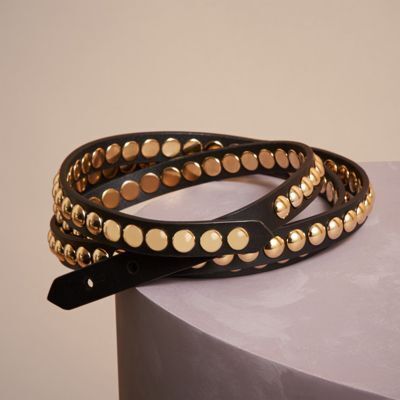 BURBERRY リベティッドレザー ダブルラップベルト