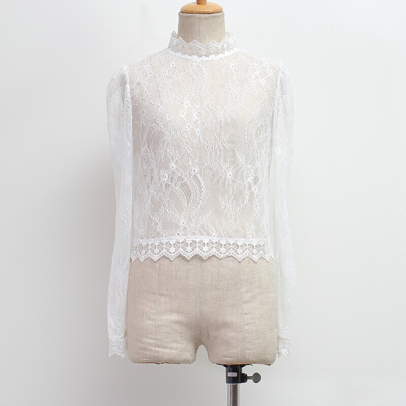 Crayme, Back Ribbon Lace Tops