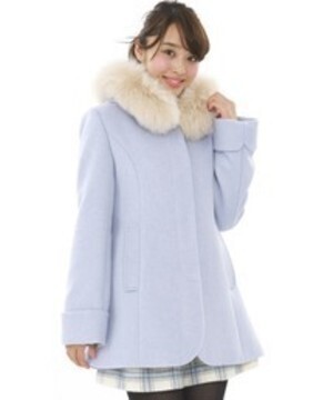 MISCH MASCH Aラインフーデットコート
