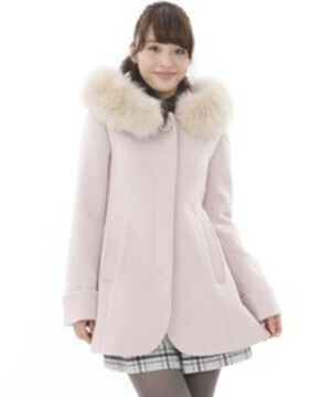MISCH MASCH Aラインフーデットコート