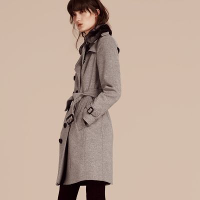 BURBERRY ウールカシミアトレンチコート