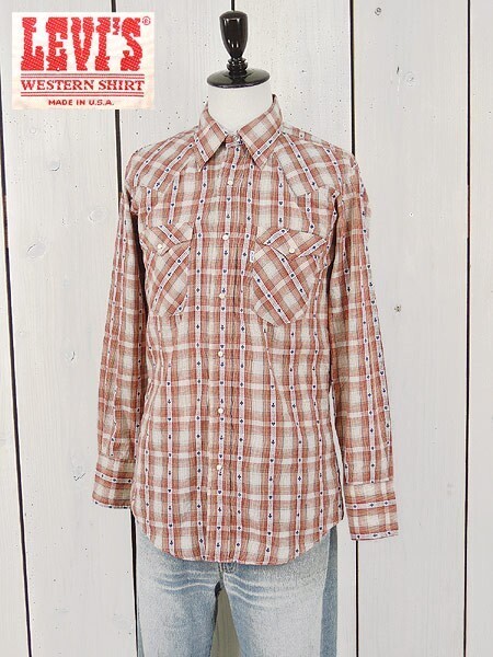 Levi's® チェック×トランプ柄ウエスタンシャツ