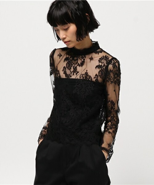 AULA AILA LEAVER LACE BOTTLE NECK