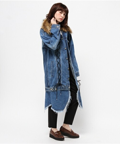 AULA AILA RECYCLE DENIM COAT