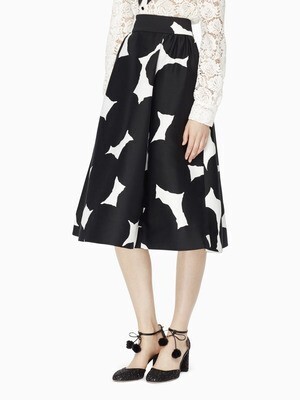 kate spade new york メイク マジック ブロット ドット ミディスカート