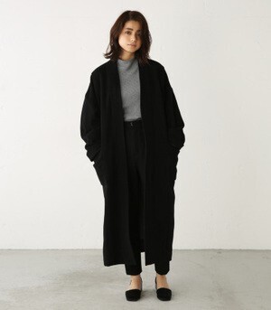 RIM.ARK WOOL GOWN COAT