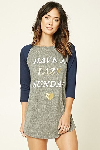 FOREVER21 Have A Lazy Sunday PJワンピース