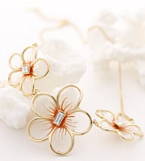 Raffia Chainon necklace