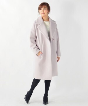 And Couture メルトンビーバードロップショルダーコート