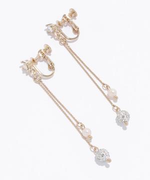 Plus Vendome プチクレイパヴェスイングチェーンイヤリング