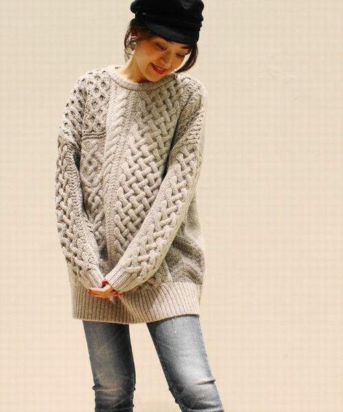 ADAWAS コラージュニットプルオーバー