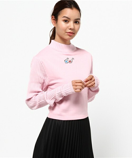 Aymmy in the batty girls SLOTH ベリーロングスリーブ切替ニット