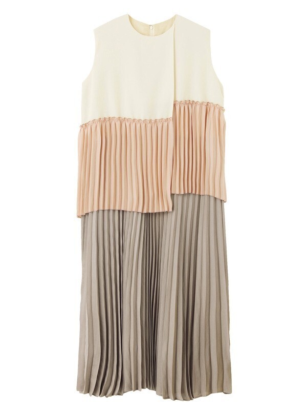 ELENDEEK STAIR PLEATS DRESS
