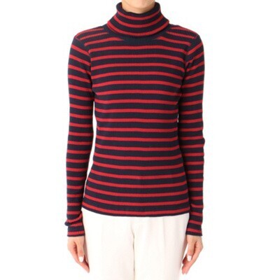 t.yamai paris ブレードボーダーハイネックトップス