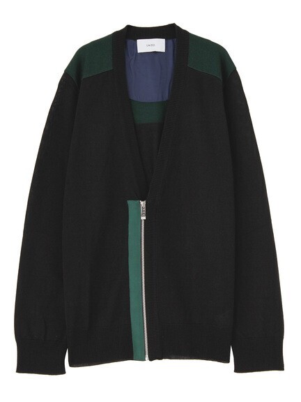 UN3D. BICOLOR CARDIGAN