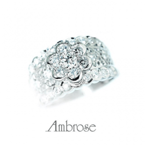 Ambrose LACEプラチナ　ダイヤモンドリング