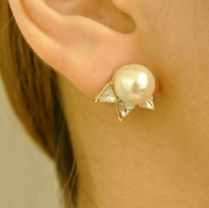 trim 【t-914P】アシンメトリーパールピアス