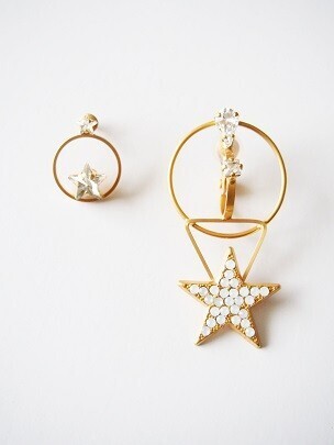 RISH DECO コスモサークルビッグスターピアス