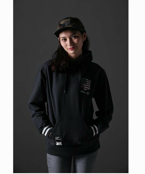 AVIREX L/S STRETCH PULLOVER PARKA