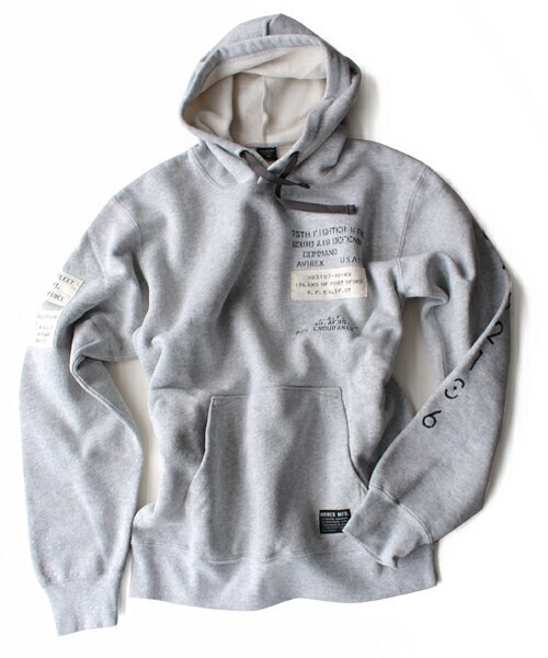 AVIREX avirex/ アヴィレックス / L/S STENCIL STICHING PARKA/ ステンシル　ステッチング　パーカー