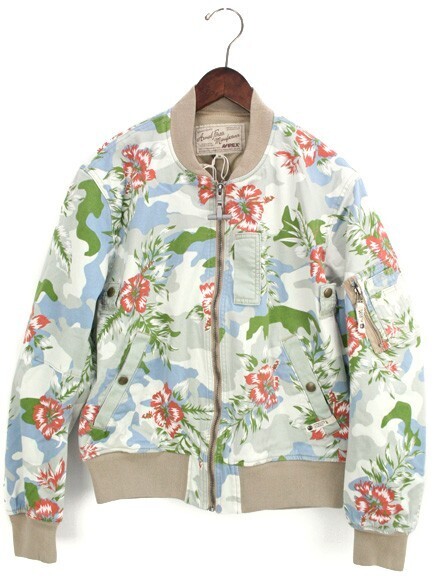 AVIREX FLOWER CAMO MA-1