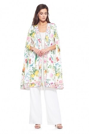 TADASHI SHOJI フラワープリントマント