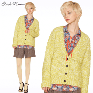 Black Mouton Black Mouton/ファンシーモヘアカーディガン(35551)