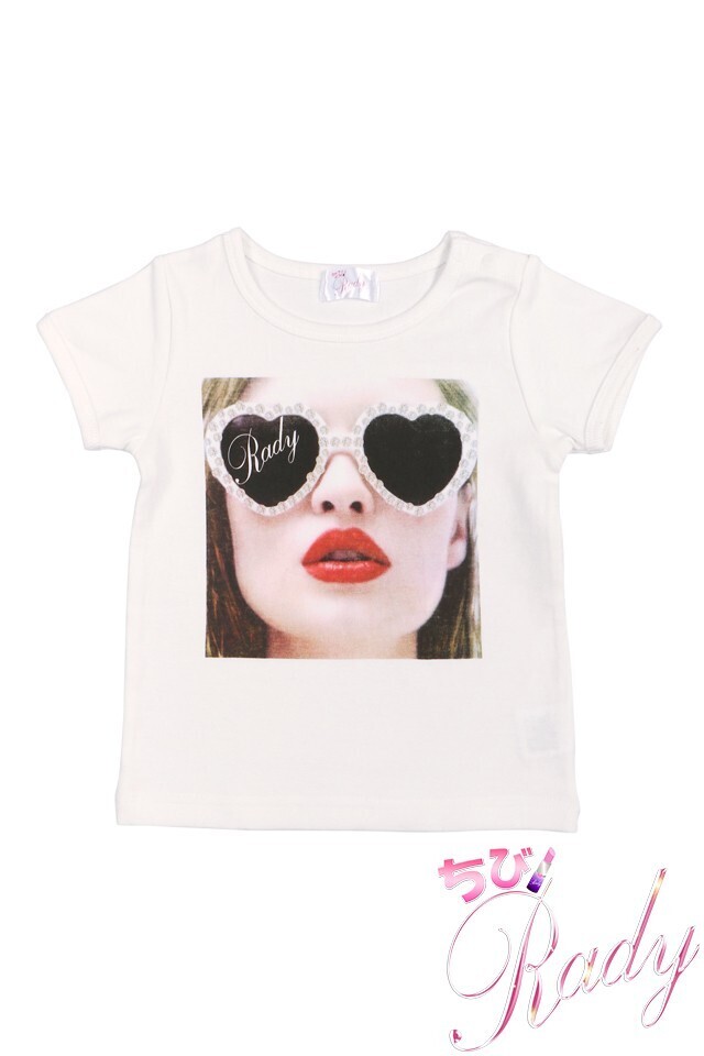 Rady ジュエリーハートサングラスガールTシャツ