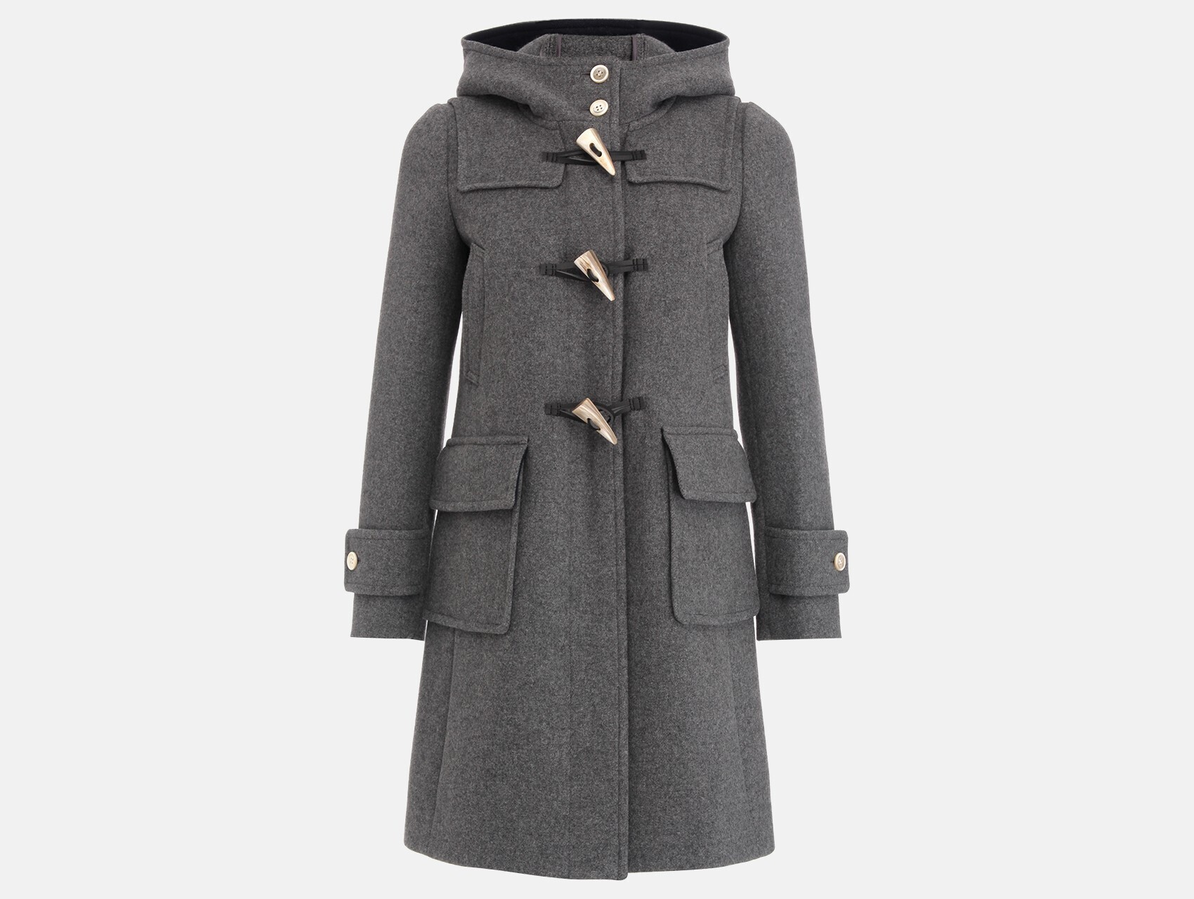 Aquascutum 【ホワイトレーベル】メルトンダッフルコート