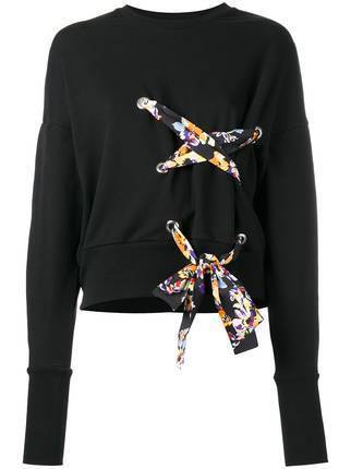 MSGM レースアップ スウェットシャツ