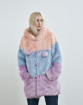 Lazy Oaf PASTEL PANEL ファーコート