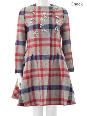 Chesty No-collar Bijou Coat
