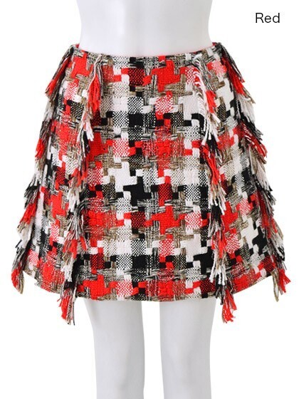 Chesty Check Tweed Skirt
