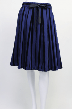 trois 【T63-3608】trois/ストライプ柄ギャザースカート