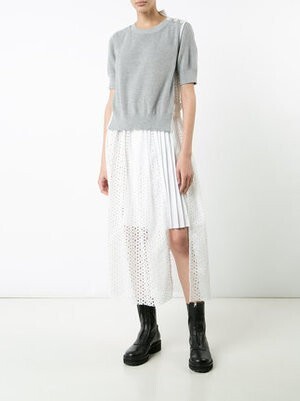 sacai レースワンピース