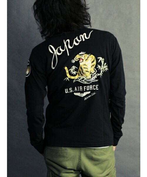 AVIREX avirex/ アヴィレックス / L/S CREW NECK T-SHIRT US AIR FORCE TIGER/ クルーネックTシャツ ユーエス エアフォース タイガー