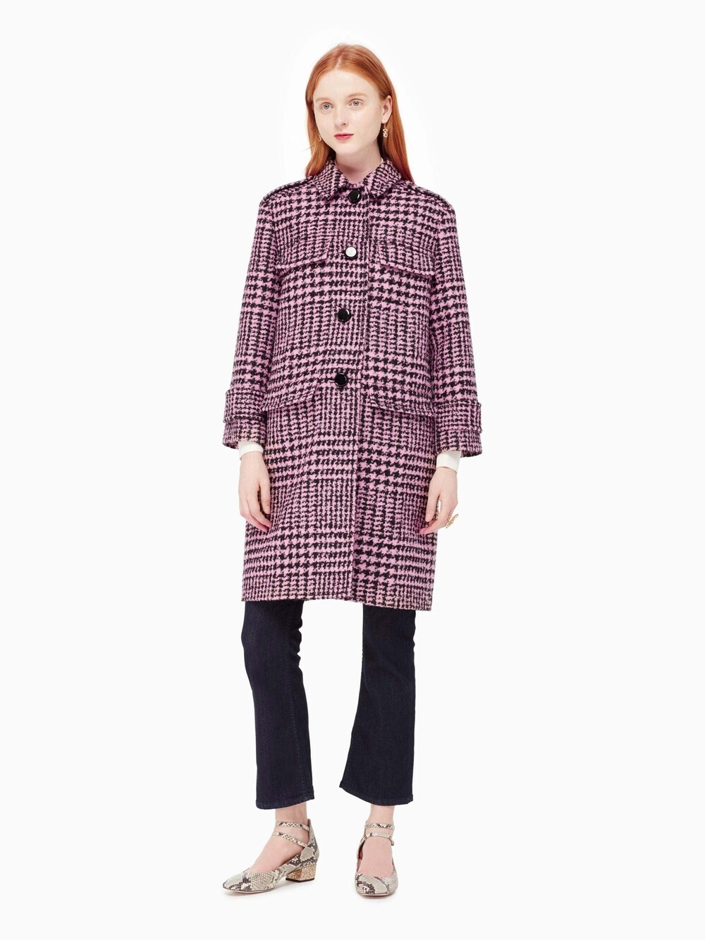 kate spade new york オンポワント プラッドカーコート