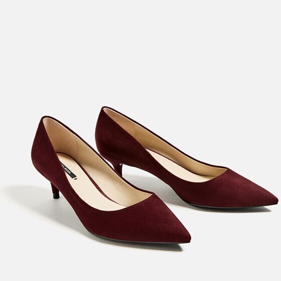 ZARA ミディアムヒールパンプス