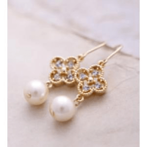 raffia 【CA2521-60】CARUTINA/Flower glasspearl pierced