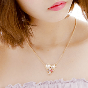 raffia 【JC2030】Jewel Casket / ディゼネックレス/pink