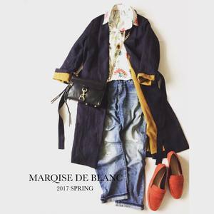 MARQUISE de BLANC original flower print blouse